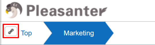 Button to the left of the breadcrumbs that copies the URL