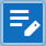 "Description" button icon, active