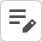 "Description" button icon, inactive