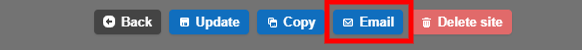 Email tab settings with the Default Address Book and Default Destination fields
