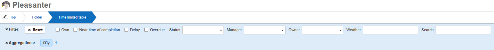 When off, the Incomplete filter is absent from the Screen Index filter