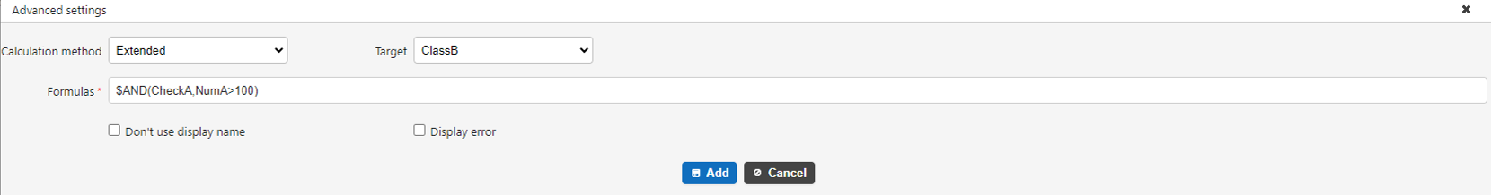 Formula using the $AND function in usage example 2