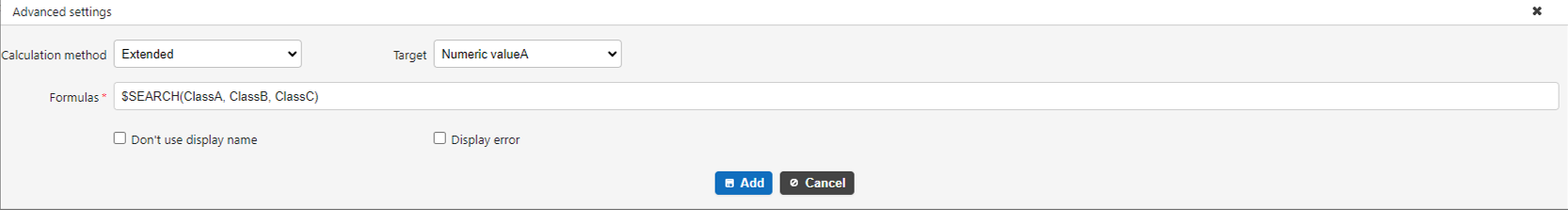 Formula using the $SEARCH function in usage example 2