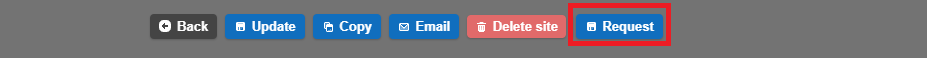 Record footer showing the button added by the process