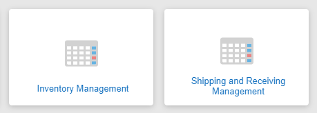 Example of an application for managing inventory