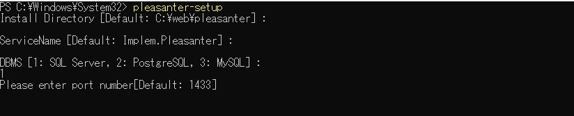 The installer prompt for the port number of the database, in the SQL Server procedure