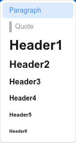 A sample with the paragraph format changed