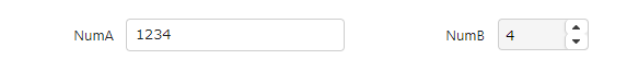 How a numeric value column appears in the editor